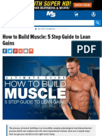 How To Build Muscle: Workouts, Diet Plans & Supplements