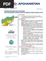 Fact Sheet: IRD & USAID - Afghanistan Vouchers For Increased Production in Agriculture (AVIPA) Plus