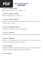 Cuestionario de 10 Preguntas de Los Reinos de La Naturaleza