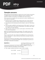 Igcse Chem Model Answers