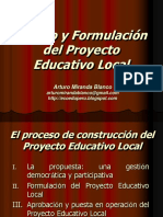 El Proyecto Educativo Local