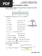 2 - Ejempo de Flexion de Perfil I de Simetria Simple Con Alma No Compacta