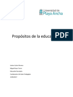 Ensayo Proposito de La Educacion