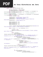 Algoritmo Urna Eletronica em JAVA - 2°versao