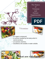 Powerpoint Presentation - Vitamins and Dietary Supplements-Unit4