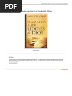 Llamados A Ser Lideres de Dios Spanish Edition