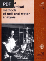 Physical and Chemical Method of Soil and Water Analysis - FAO PDF