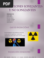 Radiaciones Ionizantes y No Ionizantes GRUPO 5