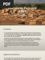 Proyecto Paquimé 2020