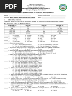 Gen Math Final Exam