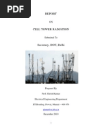 Cell Tower Radiation Report - Sent To DOT (Department of Telecommunications)