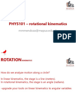 Rotational Kinematics