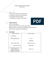 Lesson Plan About Solar System