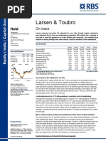 Larsen & Toubro: On Track