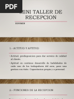 Mini Taller de Recepcion Power Point