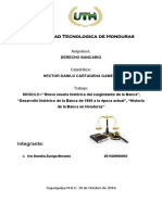 TAREA MODULO I "Breve Reseña Histórica Del Surgimiento de La Banca", "Desarrollo Histórico de La Banca de 1800 A La Época Actual", "Historia de La Banca en Honduras"