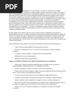 Funciones y Responsabilidades Del Dpto de Mantenimiento