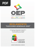 Reglamento Elecciones Generales 2020