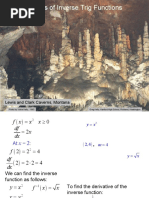 3.8 Derivatives of Inverse Trig Functions: Lewis and Clark Caverns, Montana