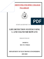 LIFE DETECTION SYSTEM USING L AND S BAND MICROWAVE Final Seminar Report