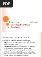 Chapter 1 Creating Relational Database