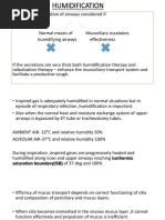Humidification