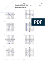 Equation of A Line Worksheet