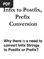 Infix To Postfix Prefix Conversion