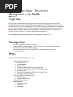 SettlementManagmentConfiguration Steps