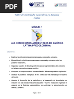 Módulo 1 - Taller de Sociedad y Naturaleza en América Latina Co