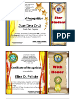 Award Certificates EDITABLE