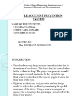 Project Report For Vehicle Accident Prevention System