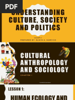 UNDERSTANDING CULTURE, SOCIETY and POLITICS 1