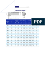 Tablas de Tornilleria