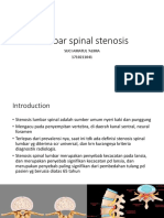 Lumbar Spinal Stenosis Idk Case MGG 4