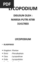 LYCOPODIUM Presentasi Power Point