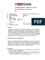 Silabo Psicologia Clinica y de La Salud I