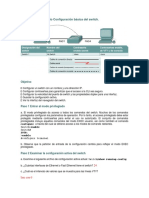 Práctica de Laboratorio Configuración Básica Del Switch