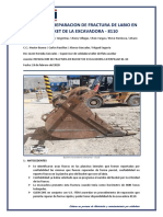 Informe de Reparacion Bucket de Excvavadora 8110