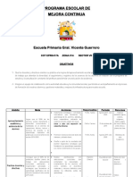 Programa Escolar de Mejora Continua