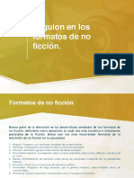 El Guion en Los Formatos de No Ficción