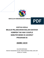 Kertas Kerja Majlis Pelancaran Bulan Dakwah