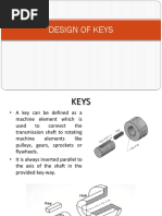 Design of Shaft Keys