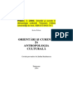 Orientari I Curente in Antropologia Cul PDF