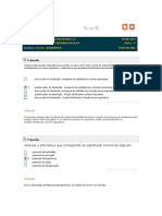 Testes de Conhecimento Bioquimica