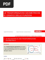 Le Trasformazioni Geometriche e I Grafici Delle Funzioni PDF