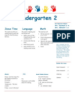 Kindergarten 2: Jesus Time Language Math