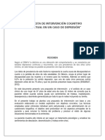 Intervencion Cognitivo Conductual Caso Depresion