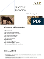 Alimentos y Alimentación, Primer Unidad