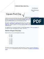 Square Root Day